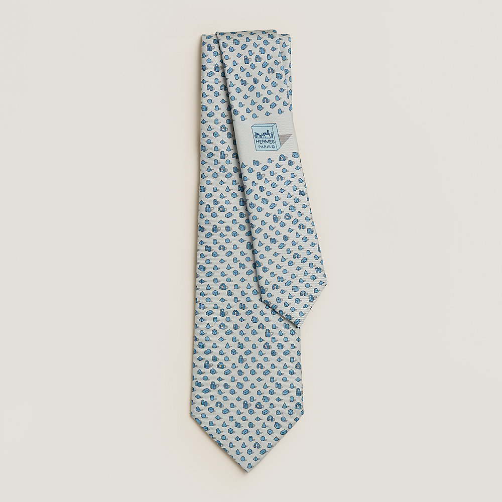Perspective d'Hermès tie - Grey | Hermès Canada